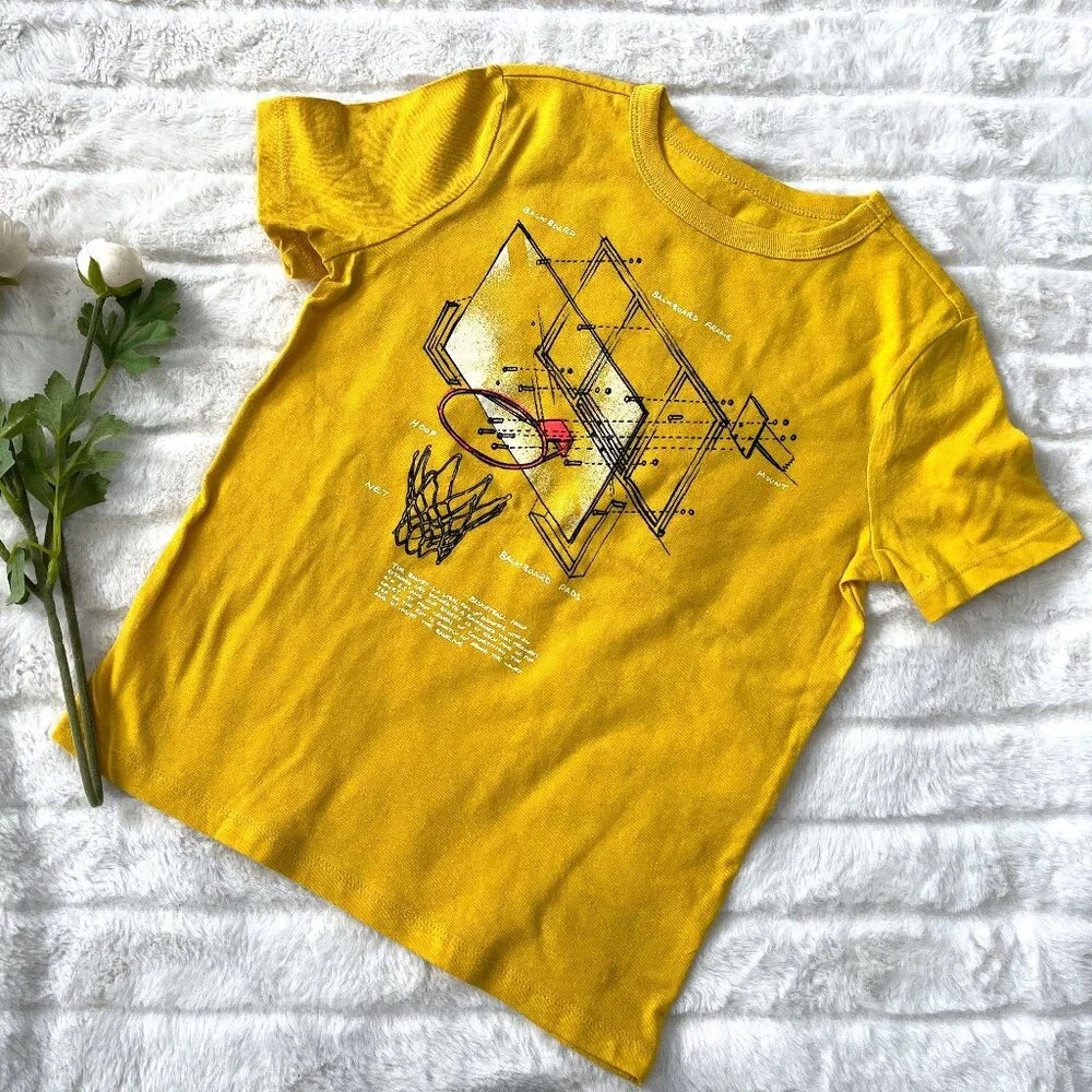 Kids GAP Basketball T-Shirt (Yellow) S